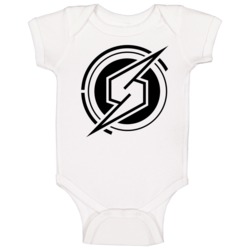 Metroid Video Game Logo Baby One Piece