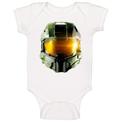 Halo Helmet Video Game Baby One Piece