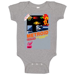 Metroid Retro Science Fiction Video Game Baby One Piece