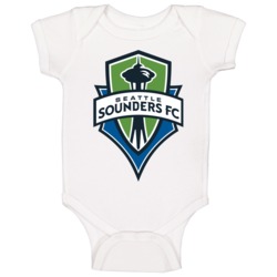 Seattle Sounders A-league Soccer Fc Team Retro Logo Baby One Piece