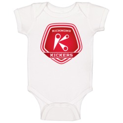 Richmond Kickers A-league Soccer Fc Team Retro Logo Baby One Piece