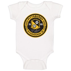 Pittsburgh Riverhounds Sc A-league Soccer Fc Team Retro Logo Baby One 