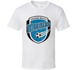 Virginia Beach Mariners A-league Soccer Fc Team Retro Logo T Shirt