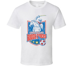 Long Island Roughriders A-league Soccer Fc Team Retro Logo T Shirt
