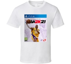 Nba 2k21 Ps4 Kobe Bryant Memorial Dedicated Video Game Cover T Shirt