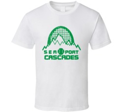 Seaport Cascades World Team Tennis League Retro Team Logo T Shirt