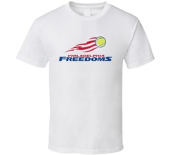 Philadelphia Freedoms World Team Tennis League Retro Team Logo T Shirt