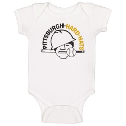 Pittsburgh Hardhats Professional Softball League Retro Team Logo Baby 