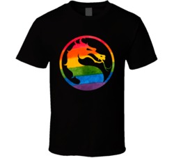 Mortal Kombat Video Game Logo Lgbtq Pride T Shirt