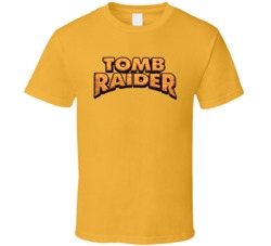Tomb Raider Retro Video Game Logo T Shirt