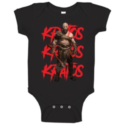 God Of War Video Game Kratos Baby One Piece