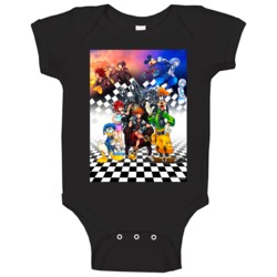 Kingdom Hearts Video Game Cover Baby One Piece