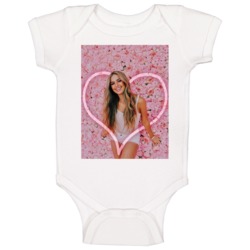 Addison Rae Tik Tok Star Flower Love Baby One Piece