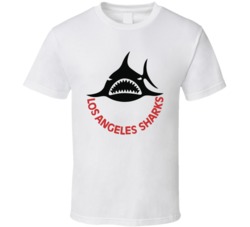 Los Angeles Sharks World Hockey Association Retro Team Logo T Shirt
