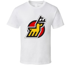 Michigan Stags World Hockey Association Retro Team Logo T Shirt