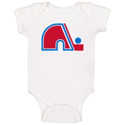 Quebec Nordiques World Hockey Association Retro Team Logo Baby One Pie