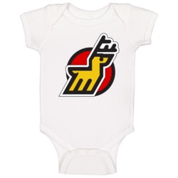 Michigan Stags World Hockey Association Retro Team Logo Baby One Piece