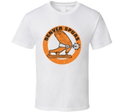 Denver Spurs World Hockey Association Retro Team Logo T Shirt