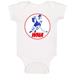 World Hockey Association Retro League Logo Baby One Piece