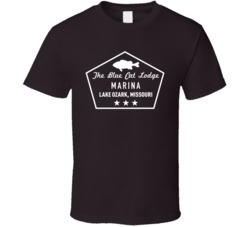 The Blue Cat Lodge Marina Lake Ozark Missouri Tv Show Fan T Shirt