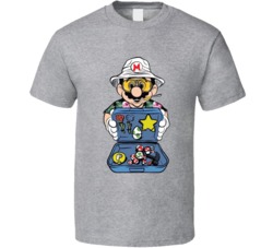 Super Mario Fear And Lothing In Las Vegas Parody Mashup T Shirt