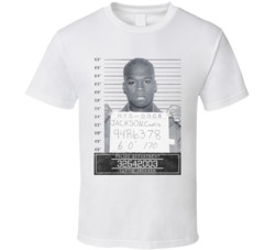Curtis 50 Cent Jackson Celebrity Mugshot Police Department T Shirt