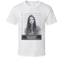 Nina Dobrev Celebrity Mugshot Police Department T Shirt