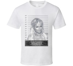 Paris Hilton Celebrity Mugshot Police Department T Shirt