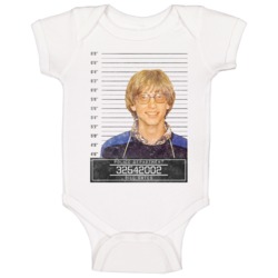 Bill Gates Celebrtiy Mugshot Police Department Baby One Piece