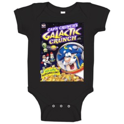 Cap'n Crunch Galactic Cereal Retro Box Poster Baby One Piece