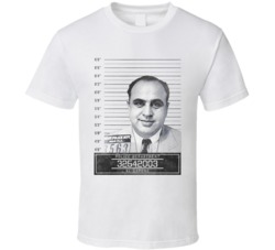 Al Capone Mafia Mugshot Police Department T Shirt