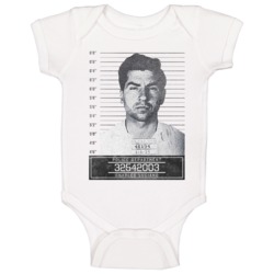 Charles Luciano Mafia Mugshot Police Department Baby One Piece