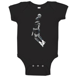 Michael Jordan Dunking Hang Time Chicago Basketball Legend Fan Baby Ba