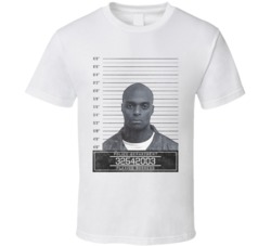Plaxico Burress Famous Sports Star Mugshot Police Department T Shirt