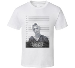 Aaron Carter Celebrity Mugshot Police Department T Shirt