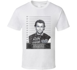Christian Slater Mugshot Police Department T Shirt