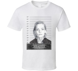Jaime Pressly Celebrity Mugshot Police Department T Shirt