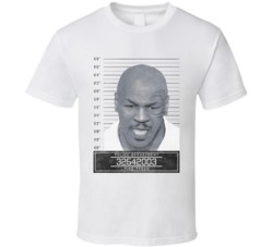 Mike Tyson Celebrity Mugshot Police Department T Shirt