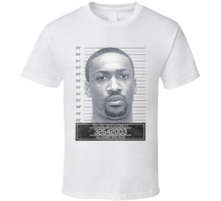 Gilbert Arenas Famous Sports Star Mugshot Police Department T Shirt