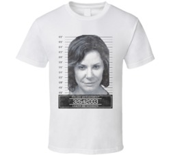 Luann De Lessepst Celebrity Mugshot Police Department T Shirt