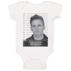 Matt Dillon Mugshot Police Department Baby One Piece
