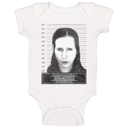 Brian Warner Marilyn Manson Celebrity Mugshot Police Department Baby O