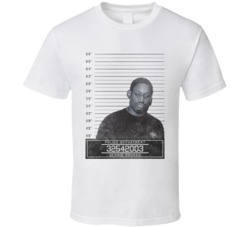 Dennis Rodman Famous Sports Star Mugshot Police Department T Shirt