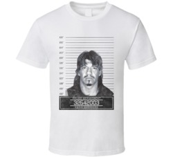 Eddie Guerrero Famous Sports Star Mugshot Police Department T Shirt