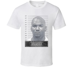 Jamarcus Russell Famous Sports Star Mugshot Police Department T Shirt