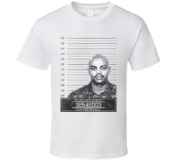 Charles Barkley Famous Sports Star Mugshot Police Department T Shirt