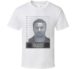 Steven Mcnair Famous Sports Star Mugshot Police Department T Shirt