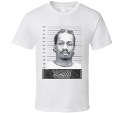 Allen Iverson Famous Sports Star Mugshot Police Department T Shirt