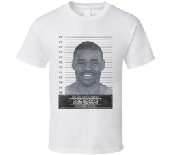 Michael Irvin Famous Sports Star Mugshot Police Department T Shirt