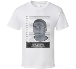 Randy Moss Famous Sports Star Mugshot Police Department T Shirt